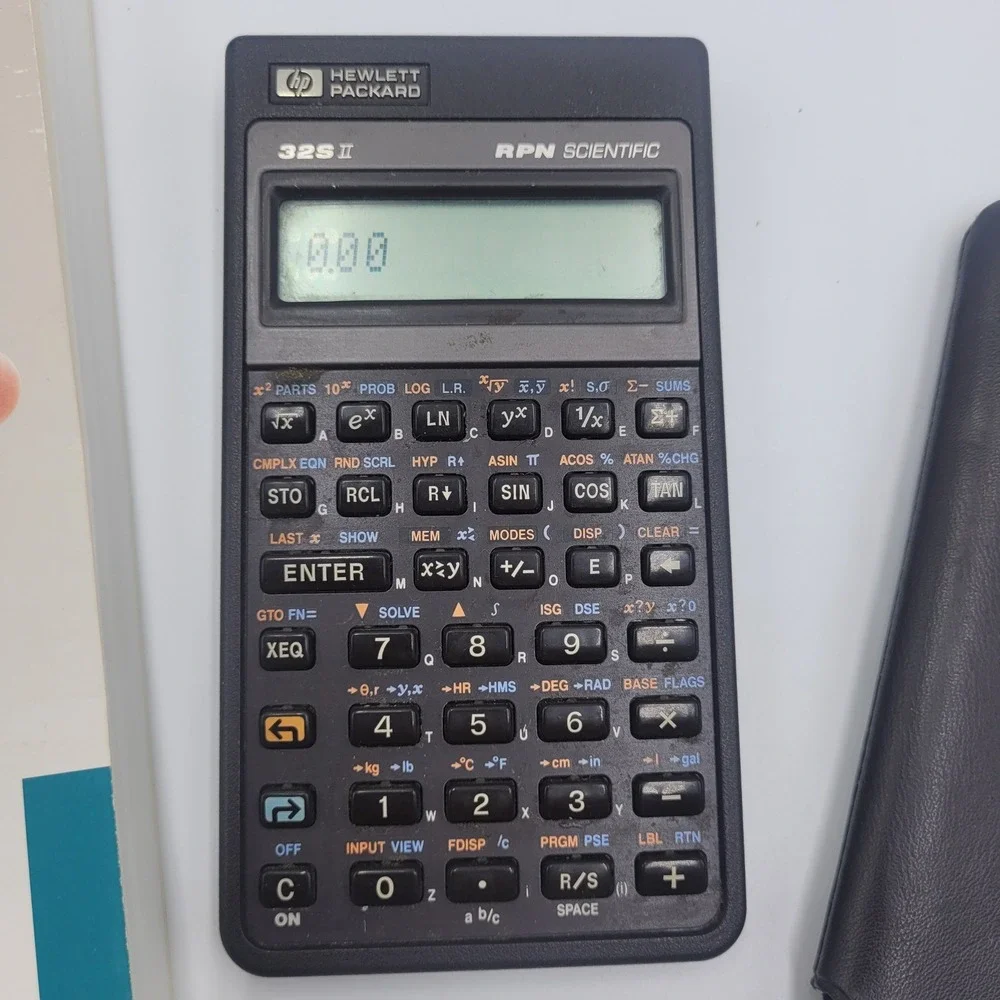 HP 32SII RPN Scientific Calculator with Manual and Case Vintage Hewlett Packard
